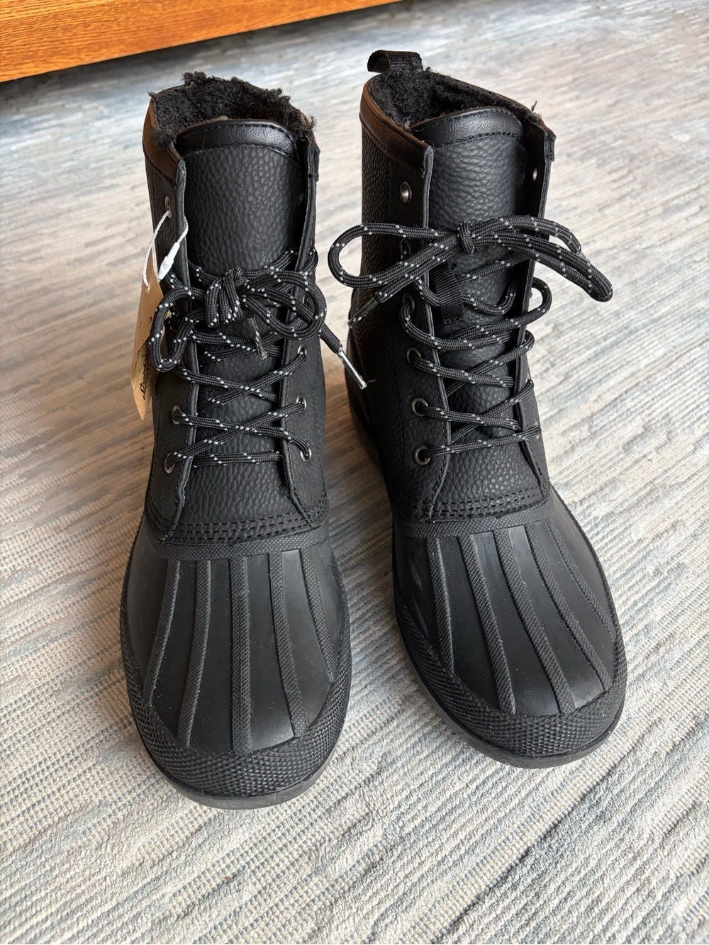 Mix No. 6 Men's Black Lace-Up Waterproof Winter Boots
